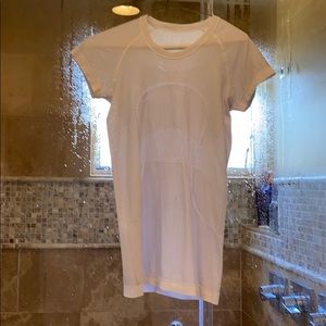 White lululemon athletic top